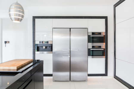 View of expensive kitchen in modern house