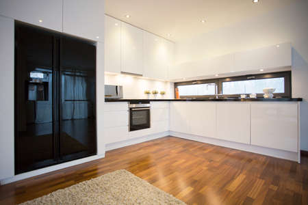 Photo of new luxury open kitchen in contemporary house
