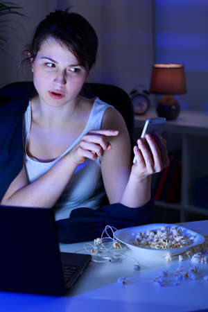 Picture of video chat on the phone