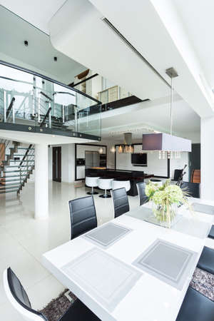 The luxurious and spacious interior of residence