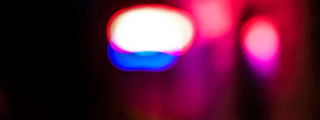 Light effect on a horizontal banner, panorama