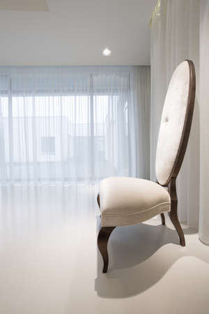 Close-up of elegant chair in luxury interiorの写真素材