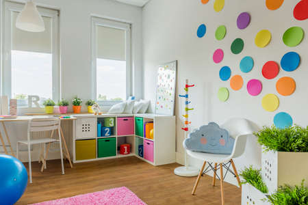 Cozy colorful playing room for childの写真素材