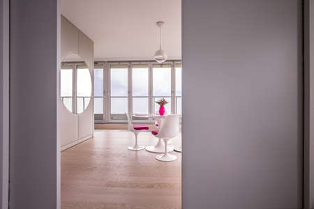Picture of luxury interior with huge window
