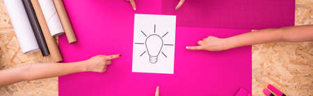 Young people have lots of brilliant conceptsの写真素材