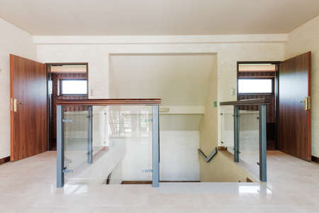 Picture of light and spacious modern design hotel corridor
