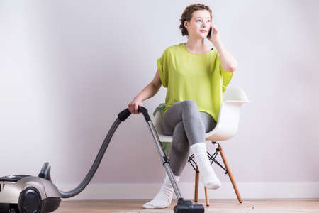 Image of good organisation of everyday home dutiesの写真素材