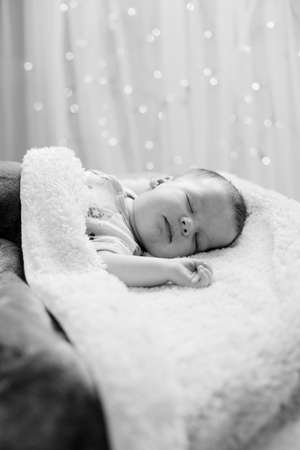 Angelic look of a sleeping baby boy