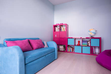 Colorful and cozy room for a childの写真素材