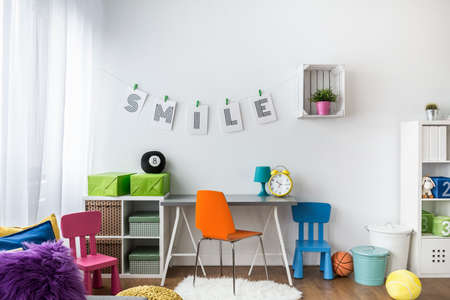 Shot of a colorful room for childrenの写真素材