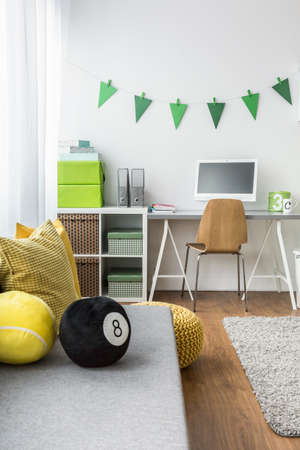 Shot of a well designed children's roomの写真素材