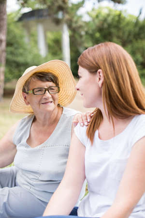 Two women are spending free time together