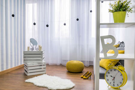 Shot of a living room designed with creativenessの写真素材