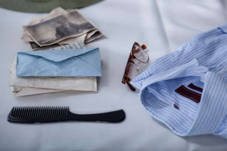 Personal things and memories after dead person