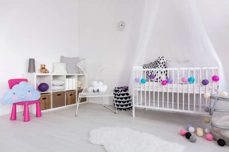 Shot of a spacious modern baby roomの写真素材