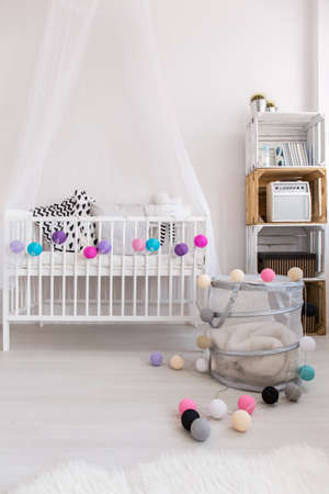 Shot of a simple modern nursery roomの写真素材