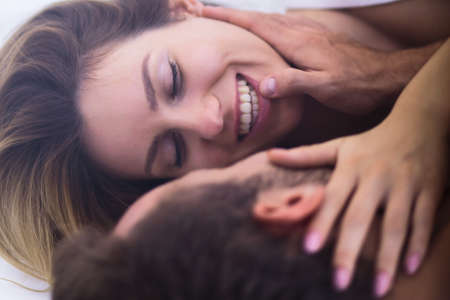 Man and woman looking into each other's eyes