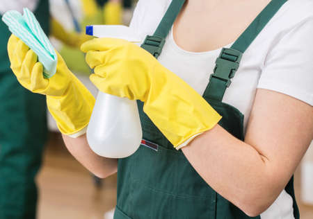 Professional cleaners can help you clean your home properlyの写真素材