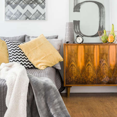 Vertical view of modern room for teenager