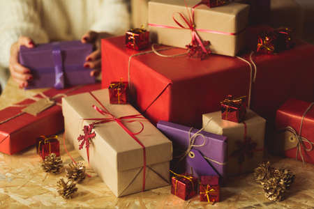 Expensive christmas gifts for children and adultsの写真素材
