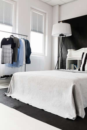 Small and elegant apartment of a single manの写真素材