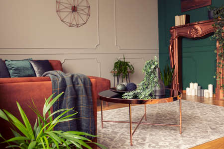 Classy living room interior with fashionable modern design