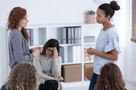 Women's issue support group for females with problemsの写真素材