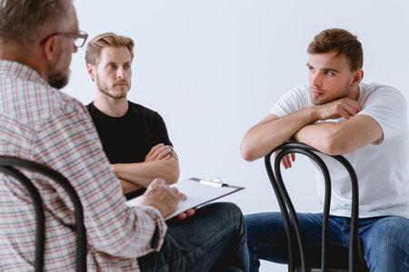 Men Supporting Men, Introduction to a Men's Therapy Groupの写真素材