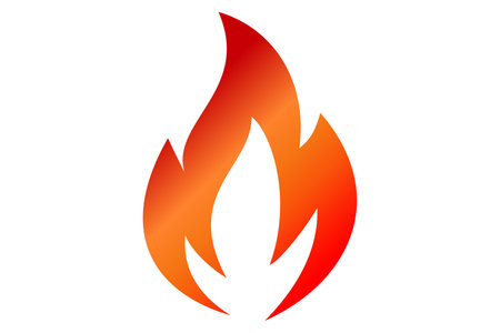Fire vector badge iconのイラスト素材