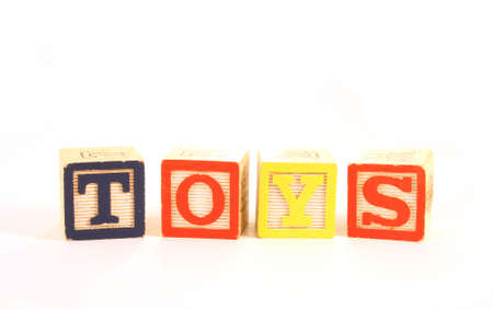 Wooden blocks toysの写真素材