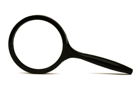 a loupe to see or read things betterの写真素材