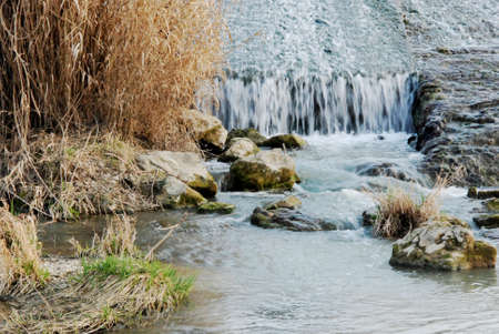 River cascade stonesの写真素材