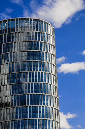 Tall building with glass windowのeditorial素材