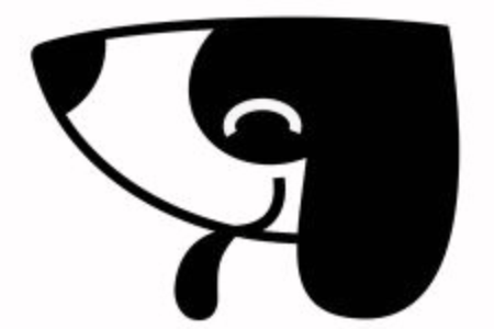 Cartoon dog iconのイラスト素材