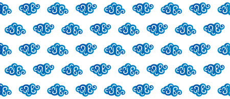 Chinese style cloud background ornament