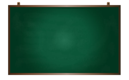 Green chalkboard background texture. Vector illustration or learning conceptのイラスト素材