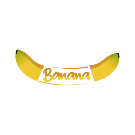 Unique banana logo vector. Banana fruit logotypesのイラスト素材