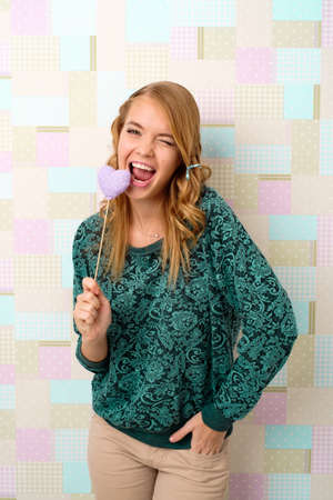 portrait of a beautiful girl with a charming smile