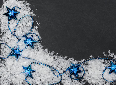 Christmas theme background, Christmas with copy space, holiday background with decorationsの写真素材