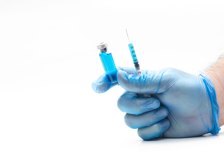 Vaccine Flu, Hepatitis A, B, HPV, Polio, Rabies, rubella, mumps, measless  vaccine vaccine shot drug medical conceptの写真素材