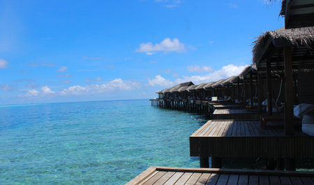 Where time slows down and worries melt away, embraced by the beauty of the ocean.の写真素材