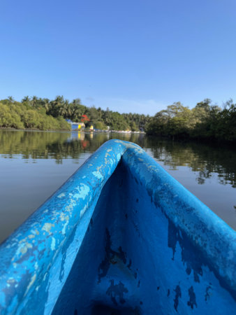 Coastal Beauty: Boats in Scenic Settings.の写真素材