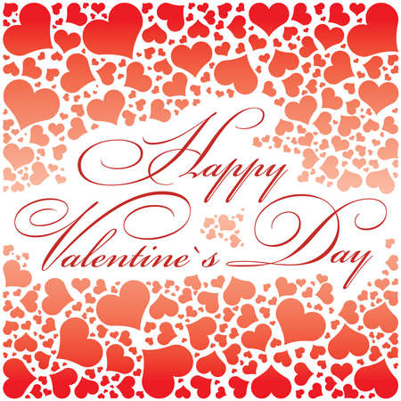 Hearts background - Happy Valentines dayのイラスト素材
