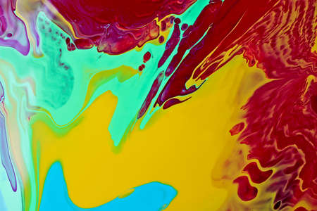 Multicolored bright abstract background. Make up concept.Beautiful stains of liquid nail...