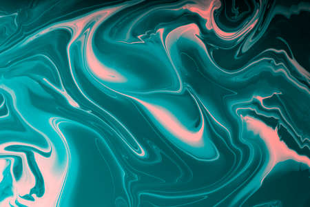 Beautiful liquid texture of the nail polish.Monochrome background with copy space.Fluid art, pour painting technique.Good as digital decor.の写真素材