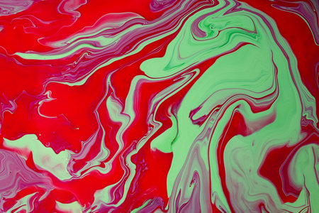 Multicolored fluid art background,make from liquid nail polishes.Good as cosmetics backdrop.の写真素材