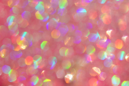Abstract defocused blue background with shining glitter.Good as overlay layer.の写真素材