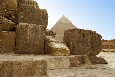 Stones of a pyramids of Gizaのeditorial素材