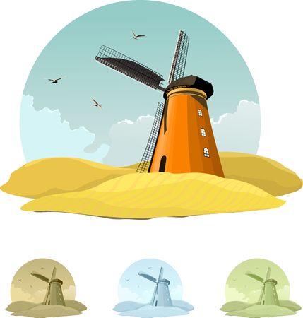 Windmillのイラスト素材