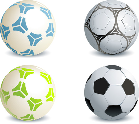  Soccer ballsのイラスト素材